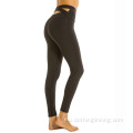 Emakumeek Gerri altuko Yoga Pants Gurutze Gerrikoa